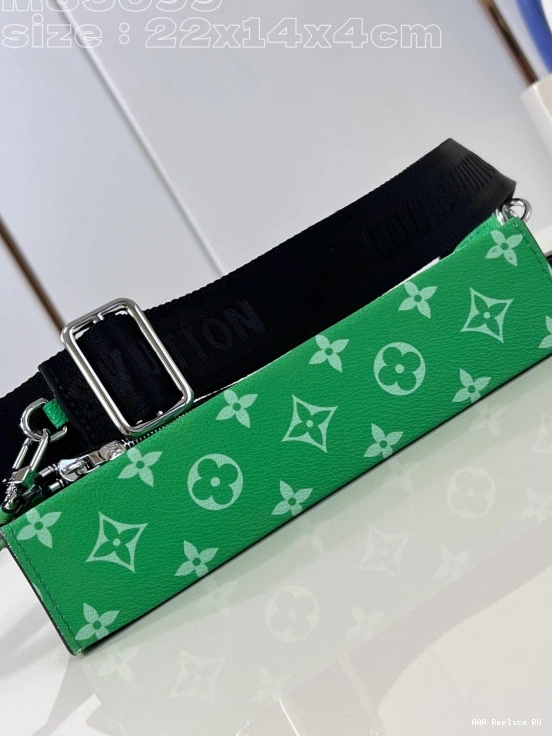 Aaa replica bags VUITTON Wallet Wearable -22*14.5*4.5CM LOUIS Gaston 0717